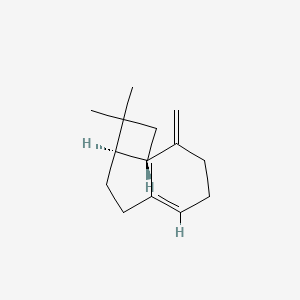 (1R,9S,E)-4,11,11-Trimethyl-8-methylenebicyclo[7.2.0]undec-4-ene chemical structure (CAS 87-44-5)