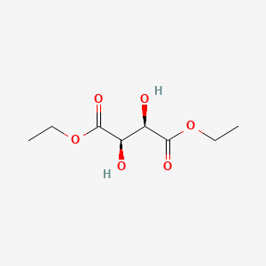 (2R,3R)-Diethyl 2,3-dihydroxysuccinate chemical structure (CAS 87-91-2)