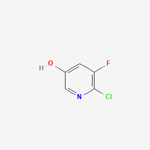 2-Chloro-3-fluoro-5-hydroxypyridine chemical structure (CAS 870062-76-3)