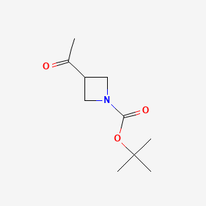 tert-Butyl 3-acetylazetidine-1-carboxylate chemical structure (CAS 870089-49-9)