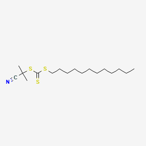 2-Cyanopropan-2-yl dodecyl carbonotrithioate chemical structure (CAS 870196-83-1)