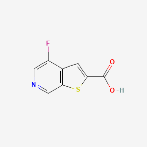 4-Fluorothieno[2,3-c]pyridine-2-carboxylic acid chemical structure (CAS 870235-46-4)