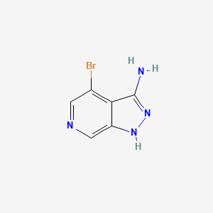 4-Bromo-1H-pyrazolo[3,4-c]pyridin-3-amine chemical structure (CAS 870244-35-2)