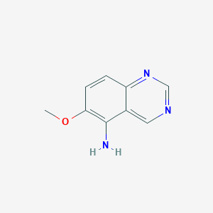 6-Methoxyquinazolin-5-amine chemical structure (CAS 87039-49-4)
