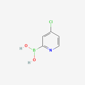 (4-Chloropyridin-2-yl)boronic acid chemical structure (CAS 870459-91-9)