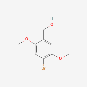 (4-Bromo-2,5-dimethoxyphenyl)methanol chemical structure (CAS 87050-61-1)