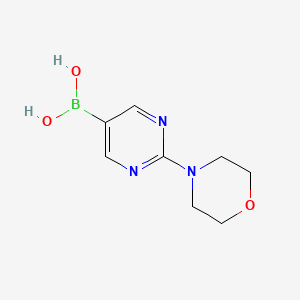 2-Morpholinopyrimidin-5-ylboronic acid chemical structure (CAS 870521-33-8)