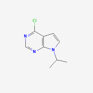 4-Chloro-7-isopropyl-7H-pyrrolo[2,3-d]pyrimidine chemical structure (CAS 870706-47-1)