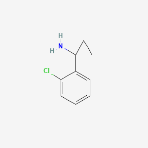 1-(2-Chlorophenyl)cyclopropanamine chemical structure (CAS 870708-39-7)
