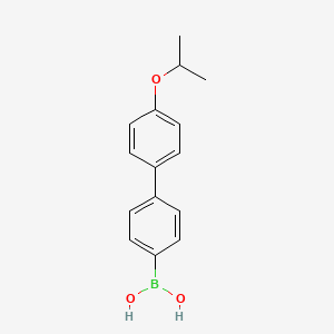 (4'-Isopropoxy-[1,1'-biphenyl]-4-yl)boronic acid chemical structure (CAS 870717-98-9)