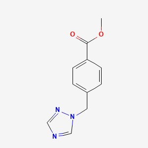 Methyl 4-((1H-1,2,4-triazol-1-yl)methyl)benzoate chemical structure (CAS 870766-45-3)