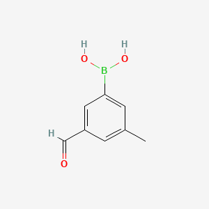 (3-Formyl-5-methylphenyl)boronic acid chemical structure (CAS 870777-33-6)