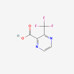 3-(Trifluoromethyl)pyrazine-2-carboxylic acid chemical structure (CAS 870787-06-7)