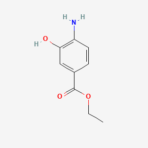Ethyl 4-Amino-3-hydroxybenzoate chemical structure (CAS 87081-52-5)