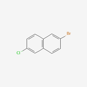 2-Bromo-6-chloronaphthalene chemical structure (CAS 870822-84-7)
