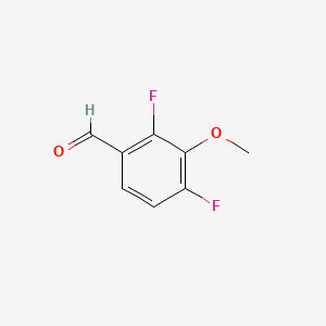 2,4-Difluoro-3-methoxybenzaldehyde chemical structure (CAS 870837-66-4)