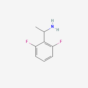 1-(2,6-Difluorophenyl)ethanamine chemical structure (CAS 870849-40-4)