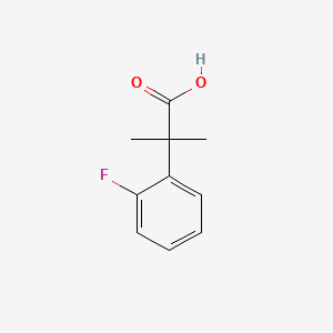 2-(2-Fluorophenyl)-2-methylpropanoic acid chemical structure (CAS 870849-49-3)
