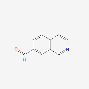 7-Isoquinolinecarboxaldehyde chemical structure (CAS 87087-20-5)