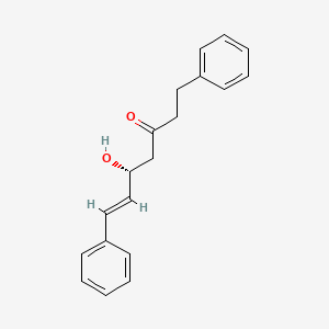 (R,E)-5-Hydroxy-1,7-diphenylhept-6-en-3-one chemical structure (CAS 87095-74-7)