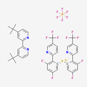 Ir[dF(CF3)ppy]2(dtbbpy)PF6 chemical structure (CAS 870987-63-6)