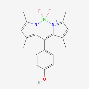 4,4-Difluoro-8(4'-hydroxyphenyl)-1,3,5,7-tetramethyl-4-bora-3a,4a-diaza-s-indacene chemical structure (CAS 870992-10-2)