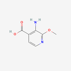 3-Amino-2-methoxy-4-pyridinecarboxylic acid chemical structure (CAS 870997-81-2)