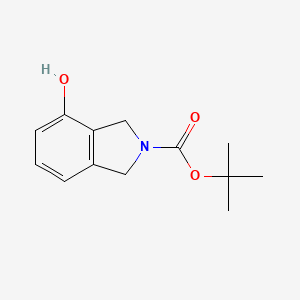 tert-Butyl 4-hydroxyisoindoline-2-carboxylate chemical structure (CAS 871013-92-2)