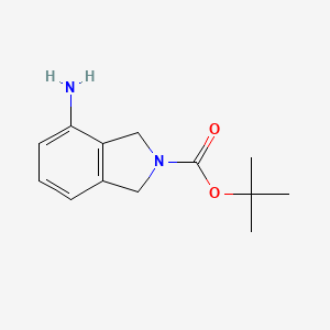 tert-Butyl 4-aminoisoindoline-2-carboxylate chemical structure (CAS 871013-98-8)