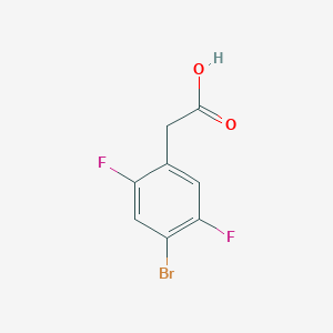 2-(4-Bromo-2,5-difluorophenyl)acetic acid chemical structure (CAS 871035-64-2)