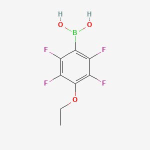 (4-Ethoxy-2,3,5,6-tetrafluorophenyl)boronic acid chemical structure (CAS 871125-72-3)
