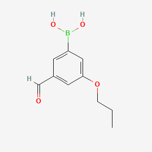(3-Formyl-5-propoxyphenyl)boronic acid chemical structure (CAS 871125-80-3)