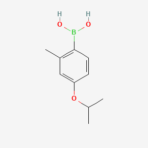(4-Isopropoxy-2-methylphenyl)boronic acid chemical structure (CAS 871126-21-5)