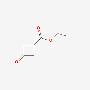 Ethyl 3-oxocyclobutanecarboxylate chemical structure (CAS 87121-89-9)