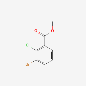 Methyl 3-bromo-2-chlorobenzoate chemical structure (CAS 871224-19-0)