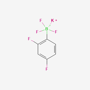 Potassium (2,4-difluorophenyl)trifluoroborate chemical structure (CAS 871231-41-3)