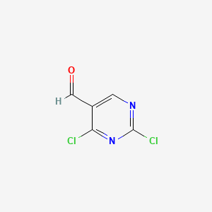 2,4-Dichloropyrimidine-5-carbaldehyde chemical structure (CAS 871254-61-4)