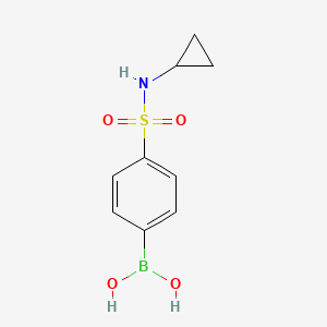 (4-(N-Cyclopropylsulfamoyl)phenyl)boronic acid chemical structure (CAS 871329-67-8)