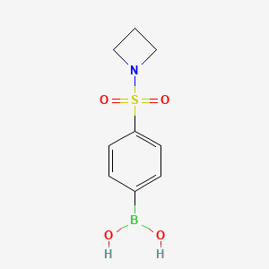 (4-(Azetidin-1-ylsulfonyl)phenyl)boronic acid chemical structure (CAS 871329-68-9)
