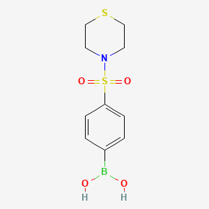 (4-(Thiomorpholinosulfonyl)phenyl)boronic acid chemical structure (CAS 871329-69-0)