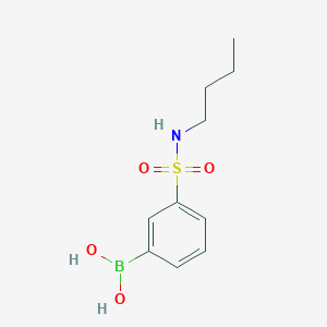 (3-(N-Butylsulfamoyl)phenyl)boronic acid chemical structure (CAS 871329-78-1)