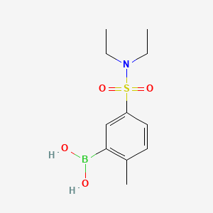 (5-(N,N-Diethylsulfamoyl)-2-methylphenyl)boronic acid chemical structure (CAS 871329-80-5)