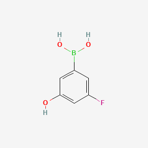 (3-Fluoro-5-hydroxyphenyl)boronic acid chemical structure (CAS 871329-82-7)