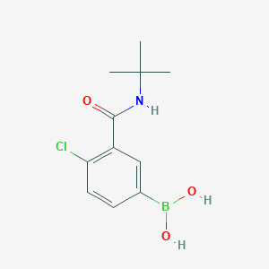 (3-(tert-Butylcarbamoyl)-4-chlorophenyl)boronic acid chemical structure (CAS 871332-72-8)