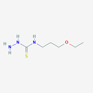 3-Amino-1-(3-ethoxypropyl)thiourea chemical structure (CAS 871497-67-5)