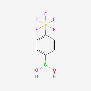 (OC-6-21)-4-Pentafluorosulfanylphenylboronic acid chemical structure (CAS 871507-70-9)