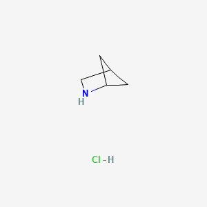 2-Azabicyclo[2.1.1]hexane hydrochloride chemical structure (CAS 871658-02-5)