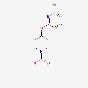 tert-Butyl 4-((6-bromopyridin-2-yl)oxy)piperidine-1-carboxylate chemical structure (CAS 871681-76-4)