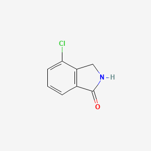 4-Chloro-2,3-dihydroisoindol-1-one chemical structure (CAS 871723-37-4)