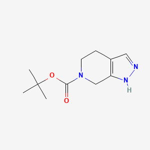 tert-Butyl 4,5-dihydro-1H-pyrazolo[3,4-c]pyridine-6(7H)-carboxylate chemical structure (CAS 871726-73-7)